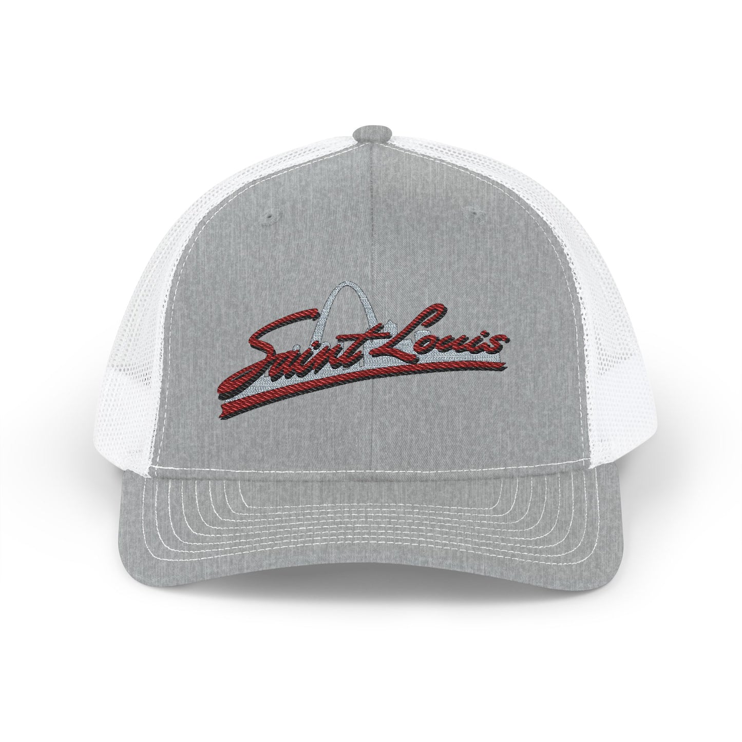 Embroidered Snapback Trucker Cap - Saint Louis Logo Printify