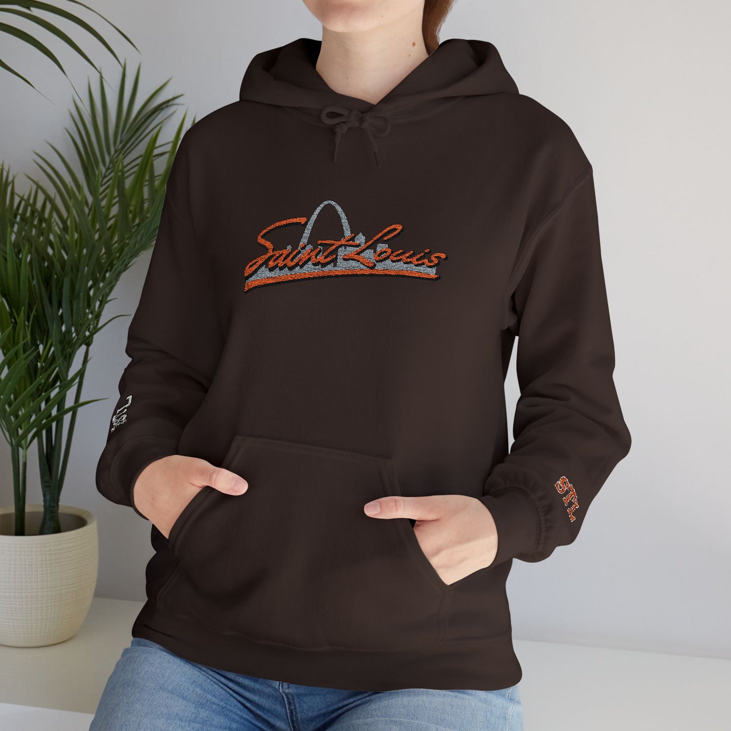 Saint Louis Embroidered Hoodie — Classic City Logo Sweatshirt