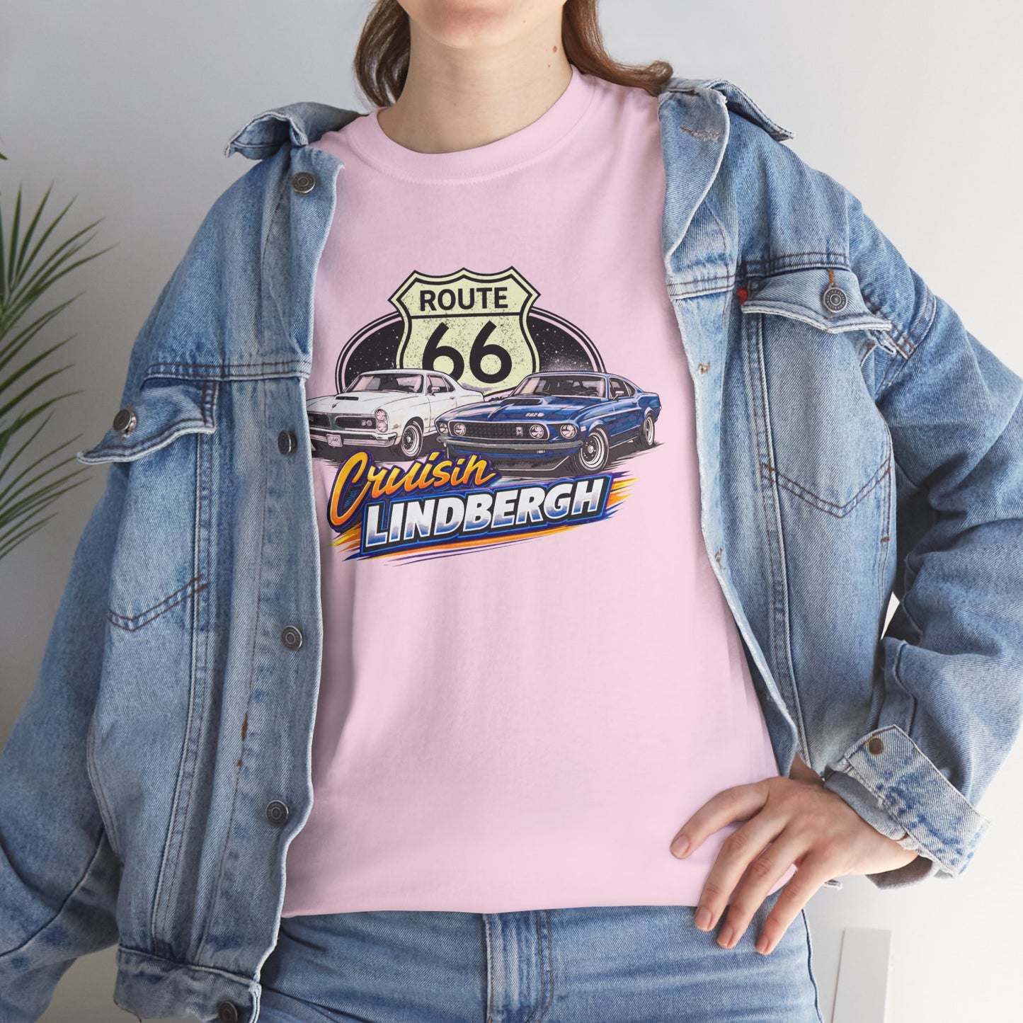 Route 66 Cruiser Tee — Classic Car "Cruising Lindbergh" T-Shirt