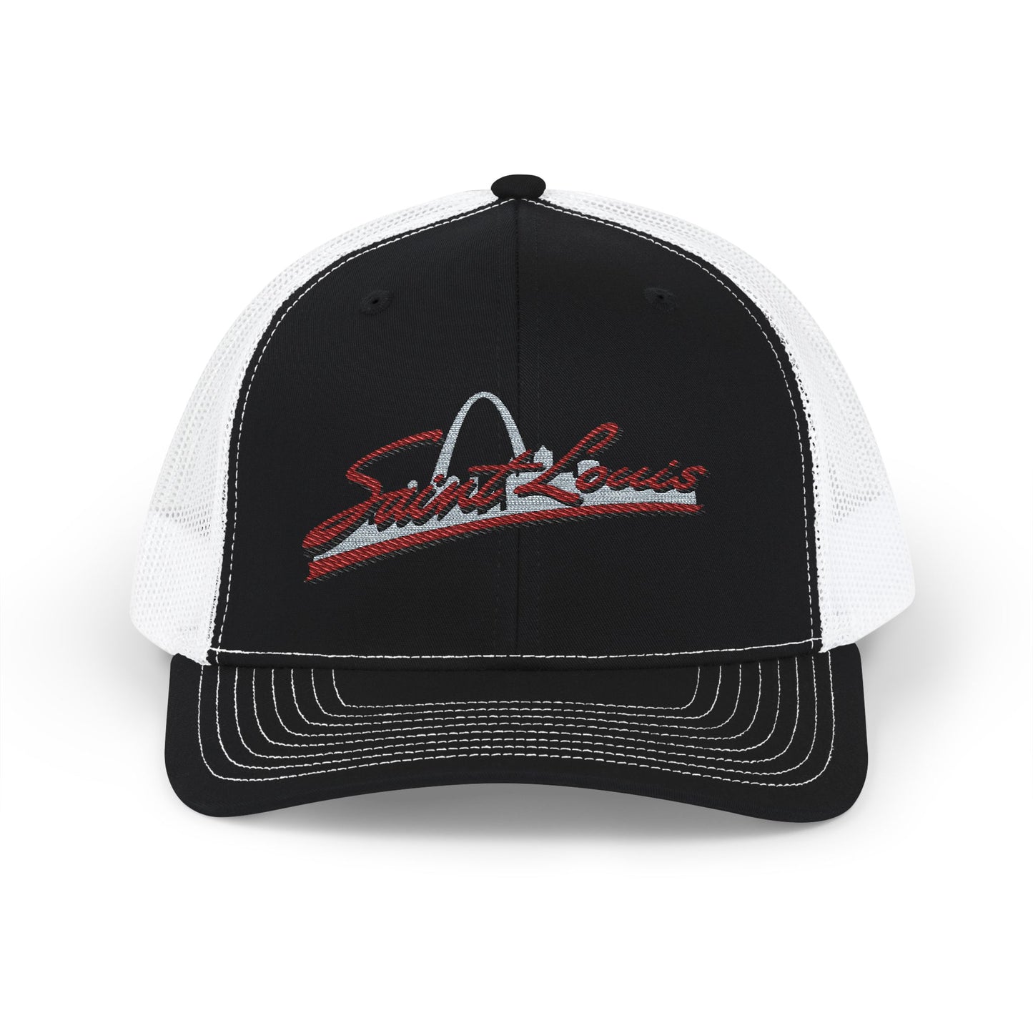 Embroidered Snapback Trucker Cap - Saint Louis Logo Printify
