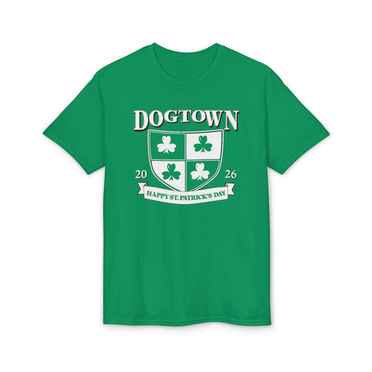 Dogtown Shamrock Crest T-Shirt — Poly Blend Unisex Dry Fit