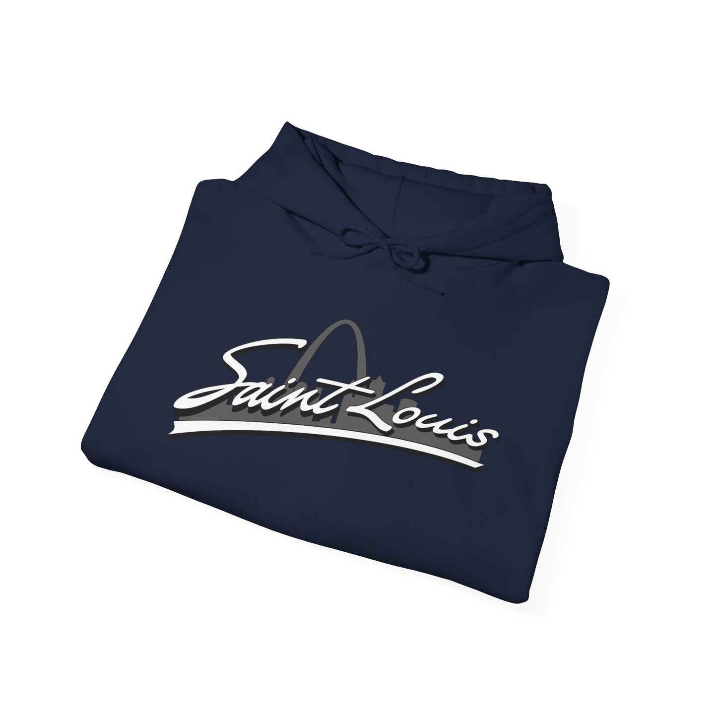 Saint Louis Graphic Hooded Sweatshirt Printify