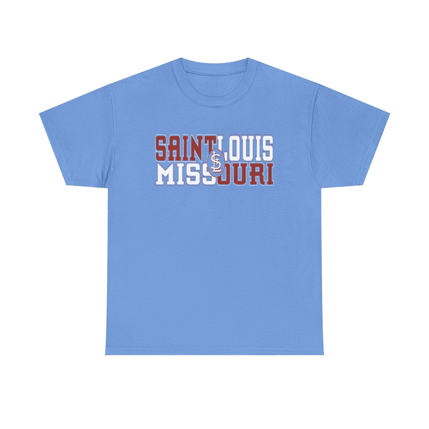 St Louis Missouri Unisex Tee in Red & White