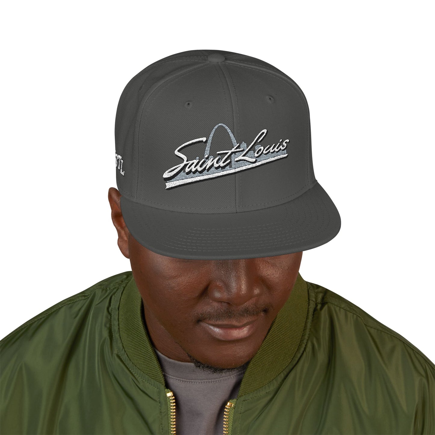 Snapback (Embroidery)-Saint Louis Logo Printify