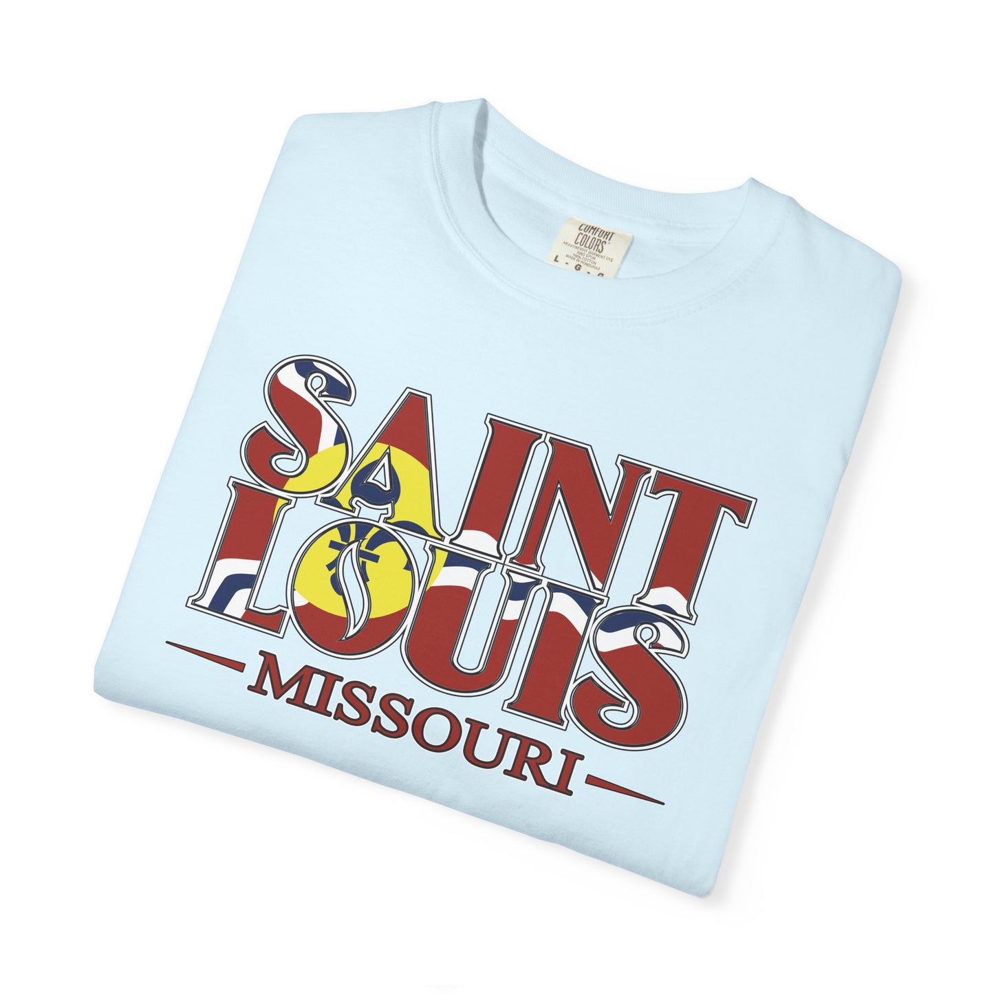 Saint Louis Missouri T-Shirt — Vintage St. Louis Flag Graphic Tee