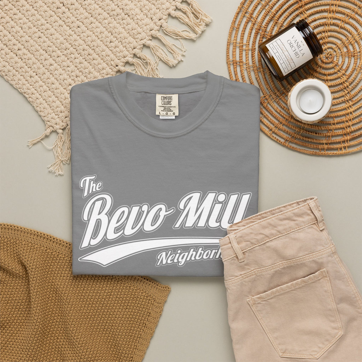 Bevo Mill Neighborhood T-Shirt — Vintage Script Local Pride Tee