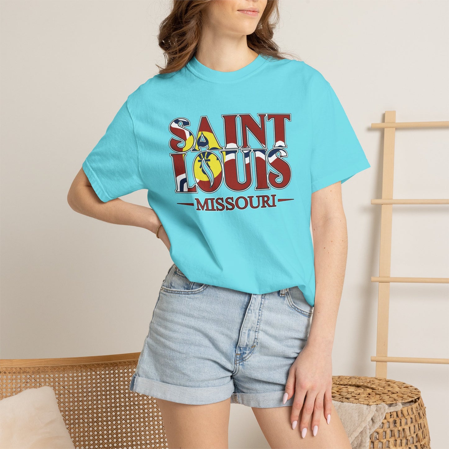 Saint Louis Missouri T-Shirt — Vintage St. Louis Flag Graphic Tee
