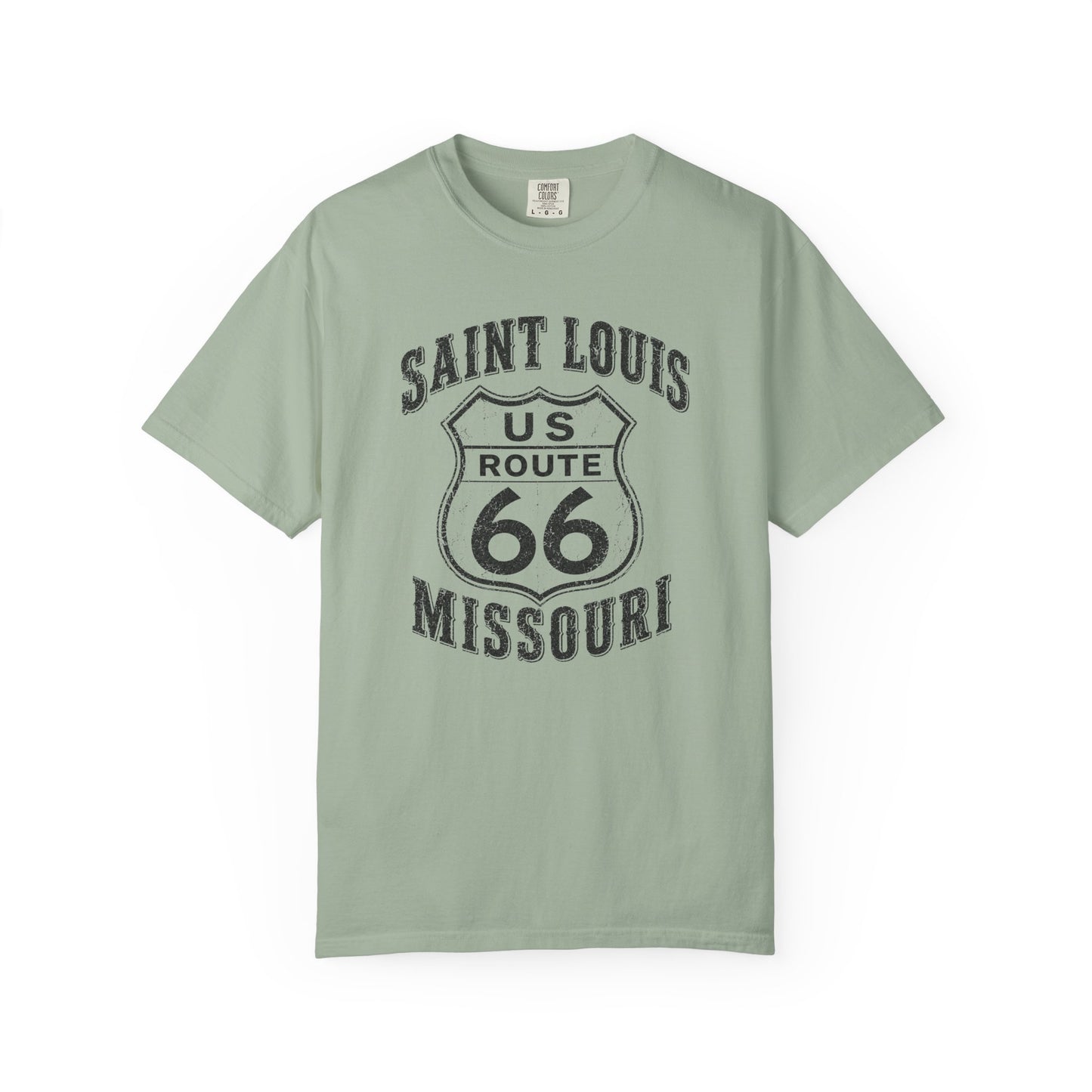 Route 66 Saint Louis Missouri T-Shirt — Vintage Road Trip Tee⚠️ Contains AI-generated models