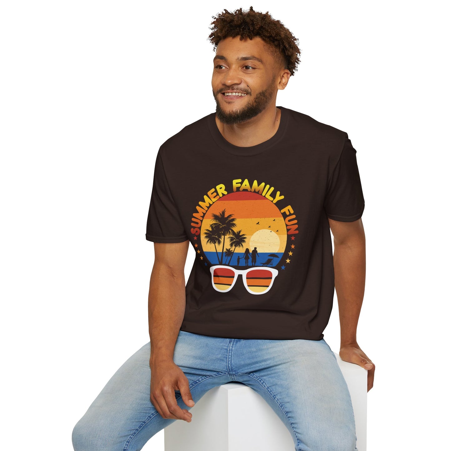 Summer Family Fun Graphic Tee Unisex Softstyle T-Shirt