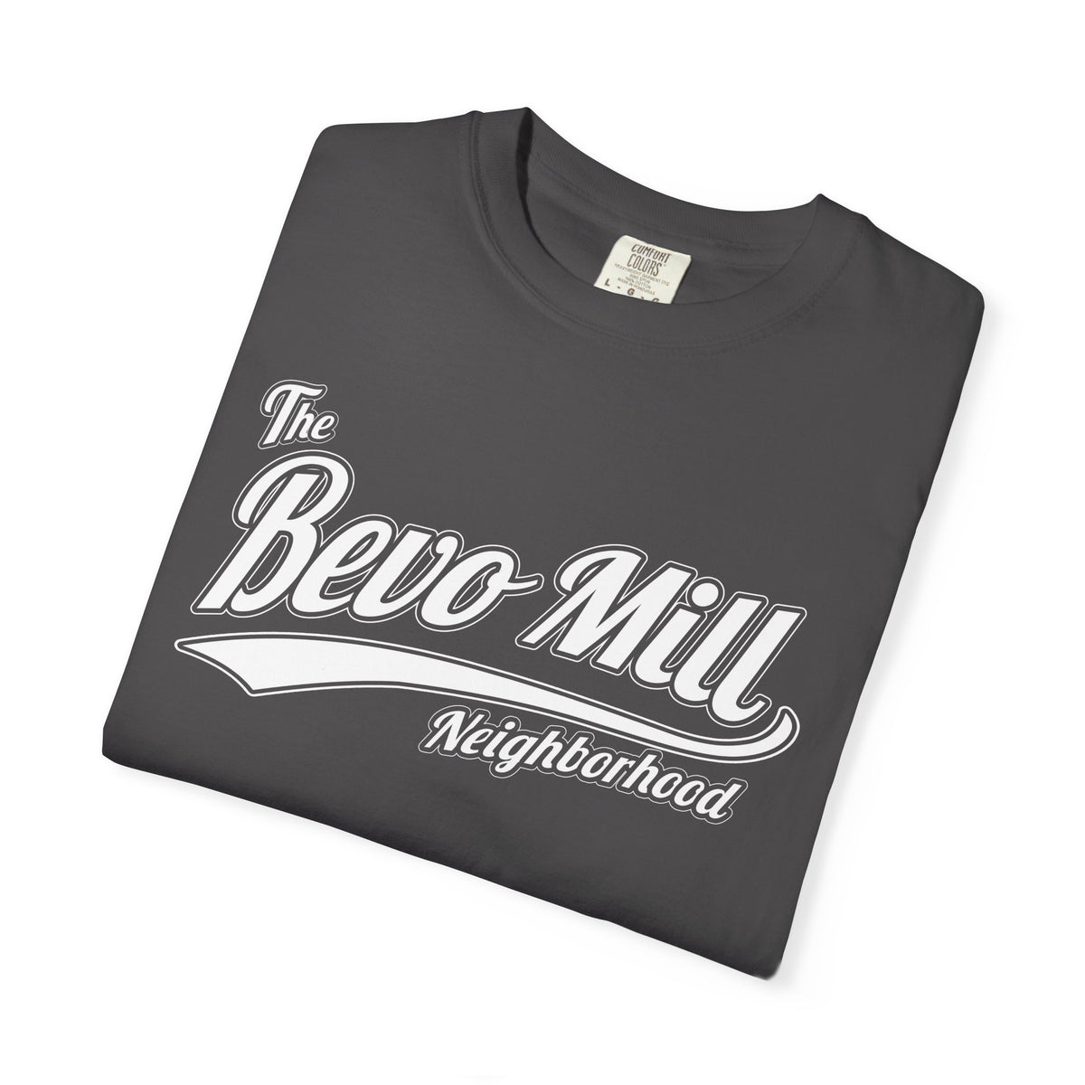 Bevo Mill Neighborhood T-Shirt — Vintage Script Local Pride Tee