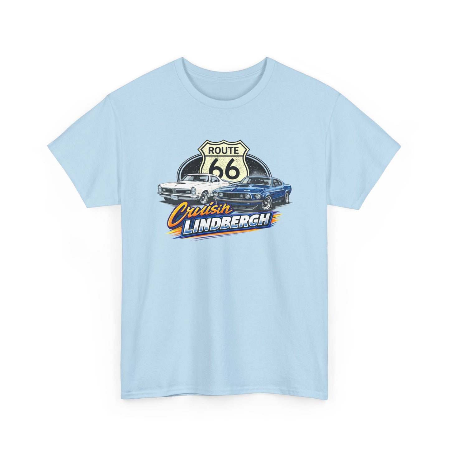 Route 66 Cruiser Tee — Classic Car "Cruising Lindbergh" T-Shirt