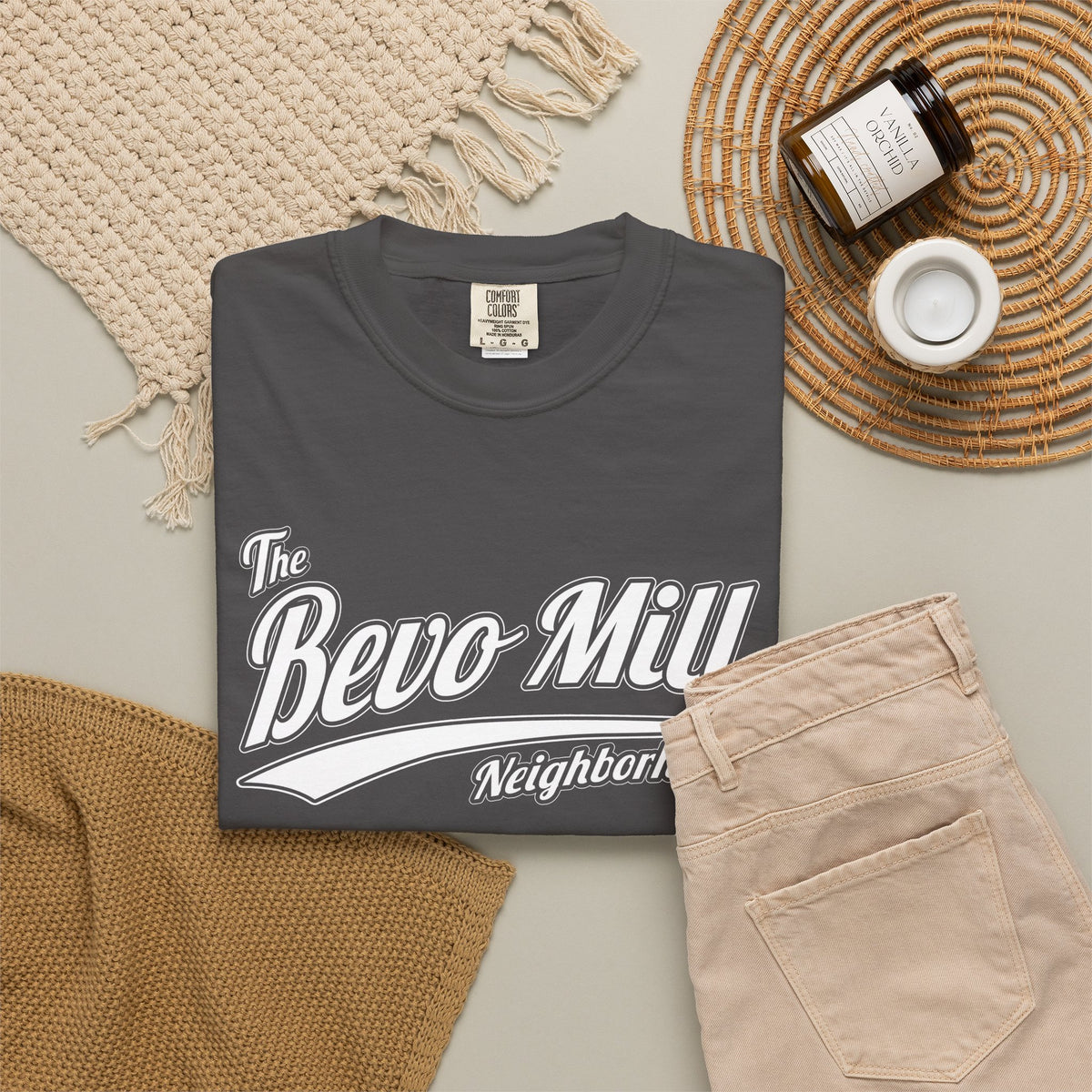 Bevo Mill Neighborhood T-Shirt — Vintage Script Local Pride Tee