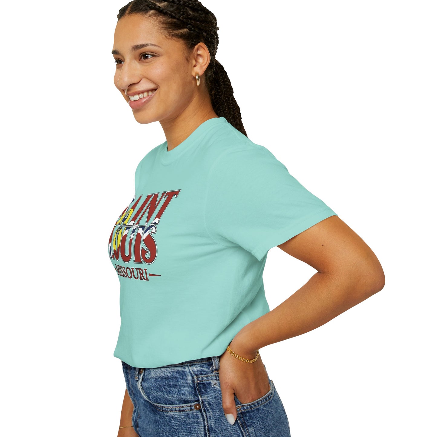 Saint Louis Missouri T-Shirt — Vintage St. Louis Flag Graphic Tee