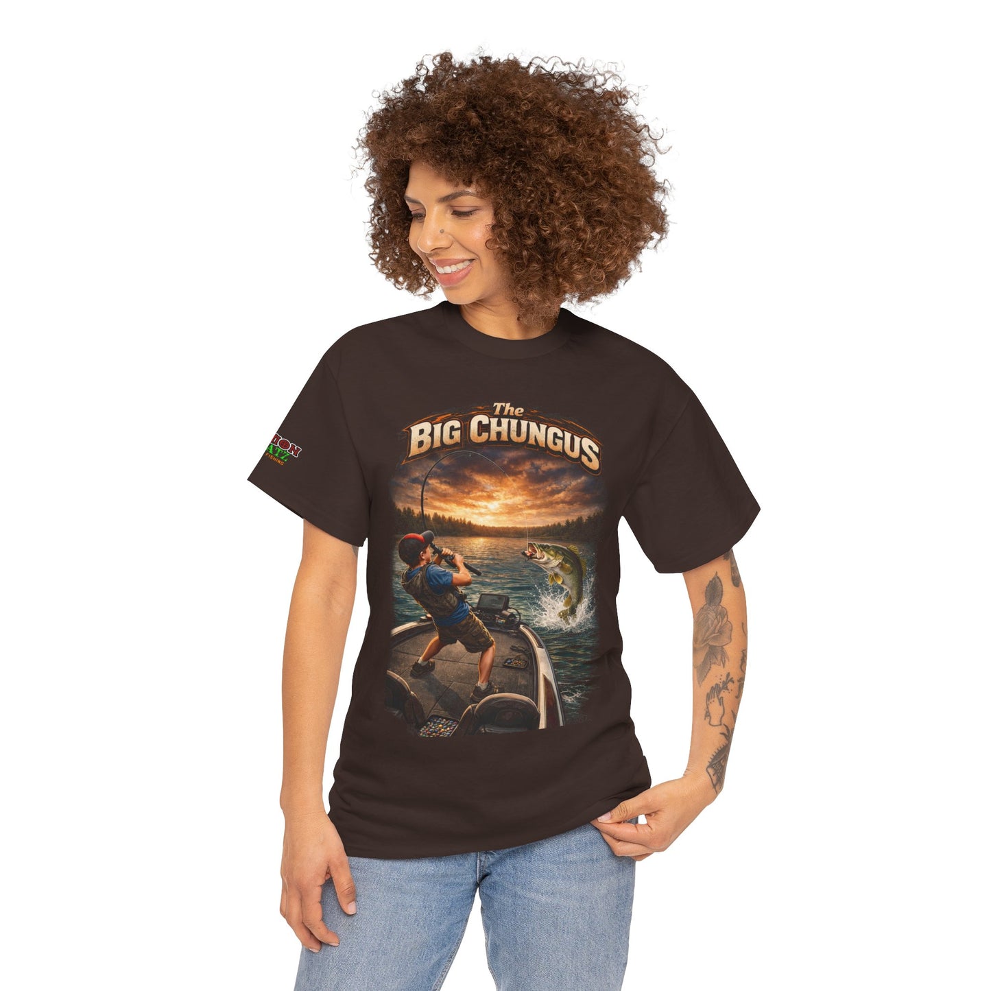 Big Chungus Fishing Tee — Funny Retro Fishing Graphic T‑Shirt