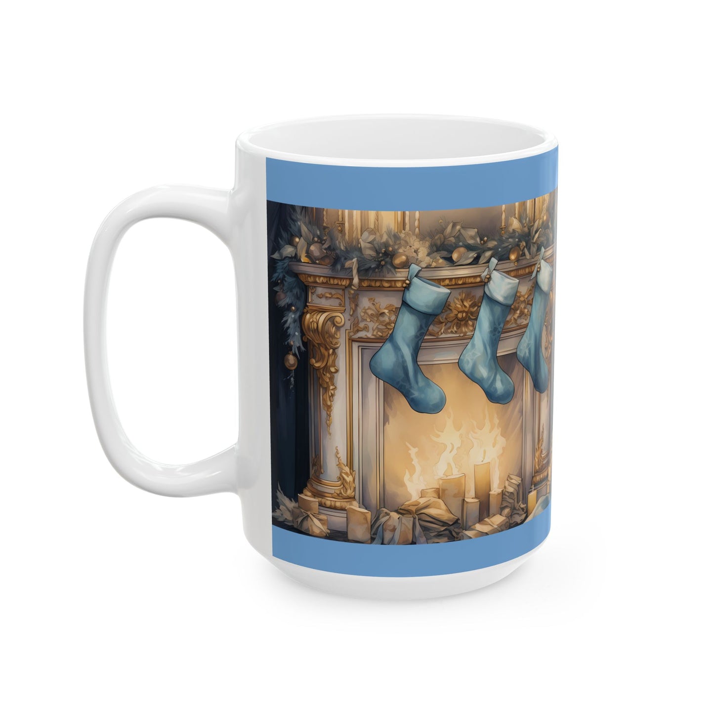 Hearthside Holiday Mug (11oz, 15oz)-Ceramic