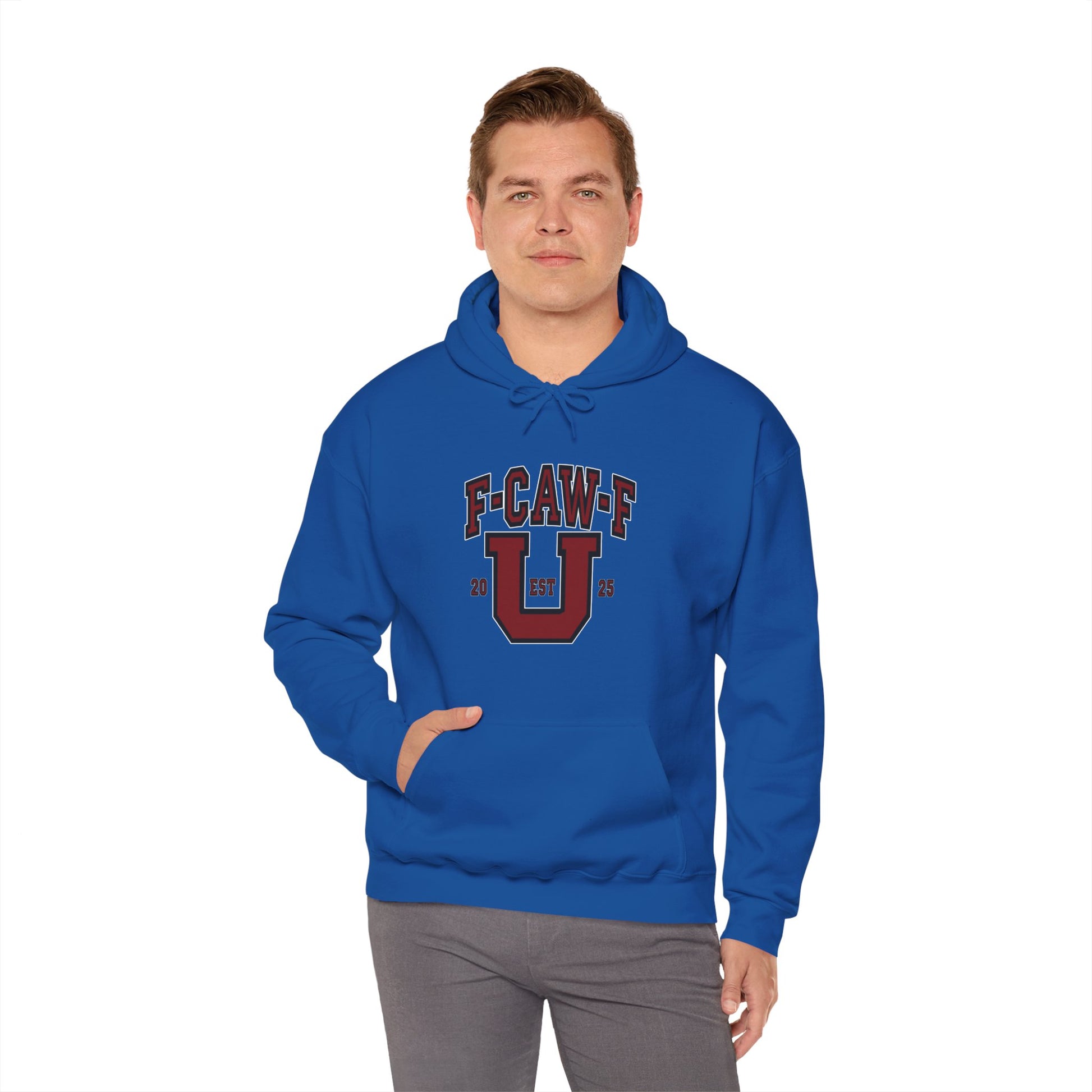 Unisex Heavy Blend™ Hooded Sweatshirt F-CAW-F U Front ChestDesign Printify