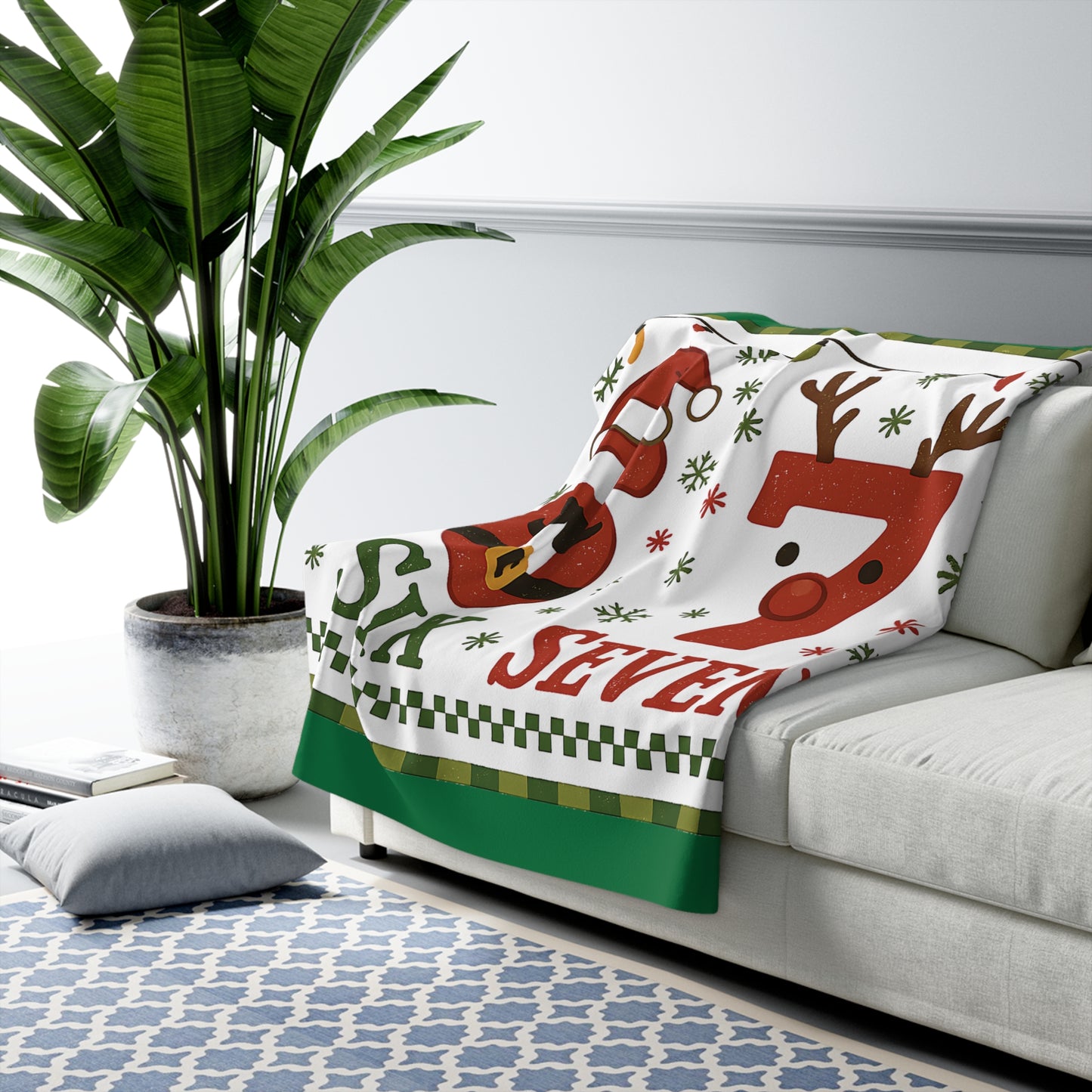 Christmas Sherpa Fleece Blanket -6 7 Design