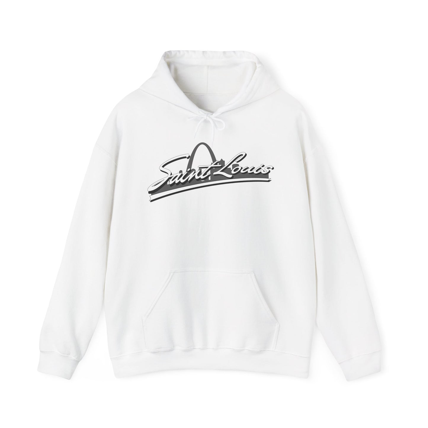 Saint Louis Graphic Hooded Sweatshirt Printify