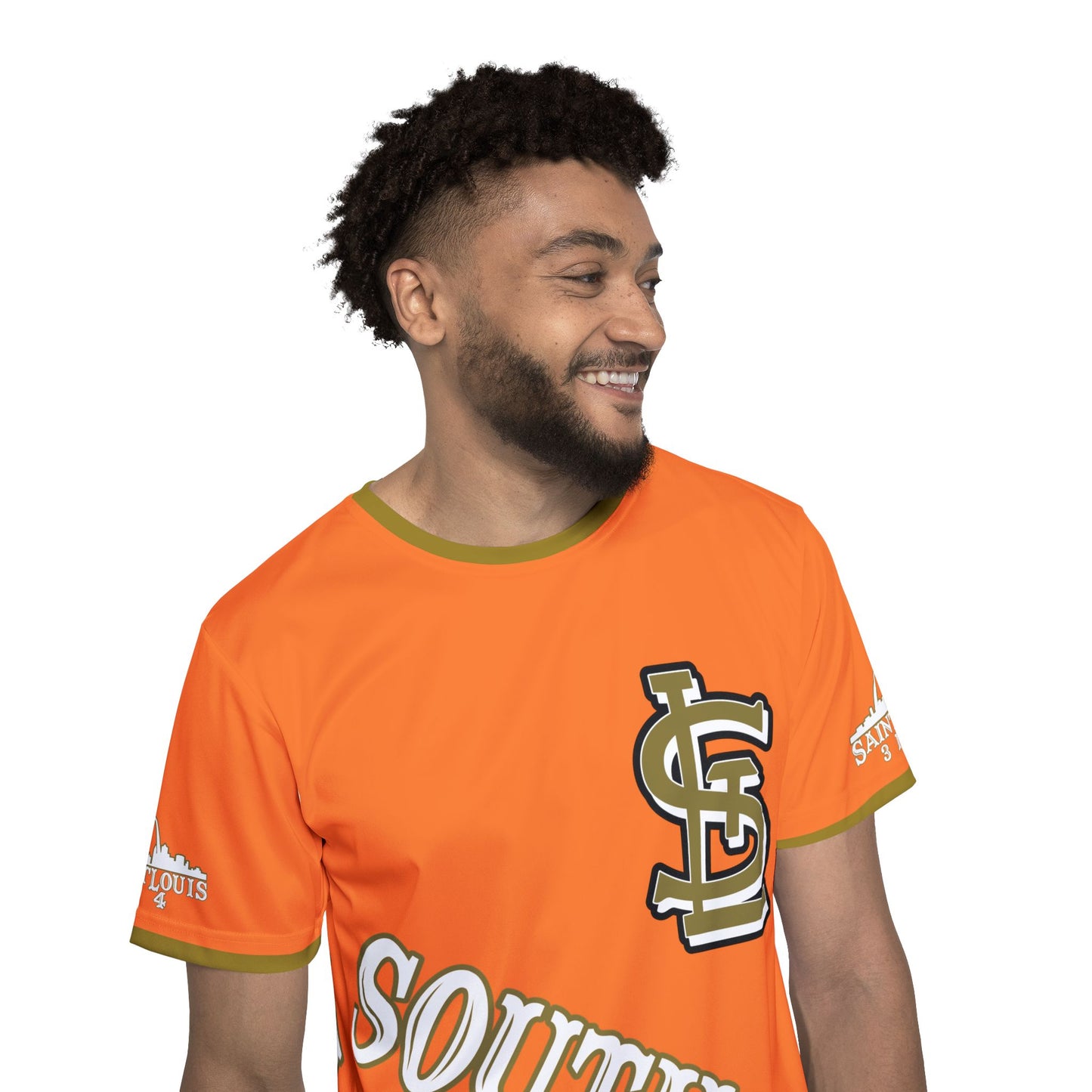 Southside STL All Over Print Sport Jersey(Crusta Orange) – Gold Skyline Edition