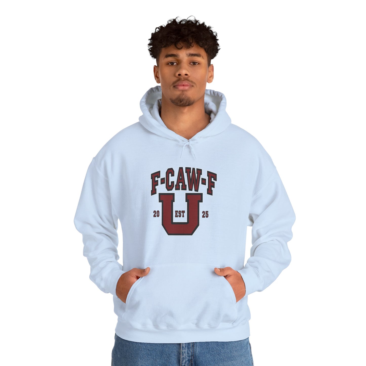 Unisex Heavy Blend™ Hooded Sweatshirt F-CAW-F U Front ChestDesign Printify