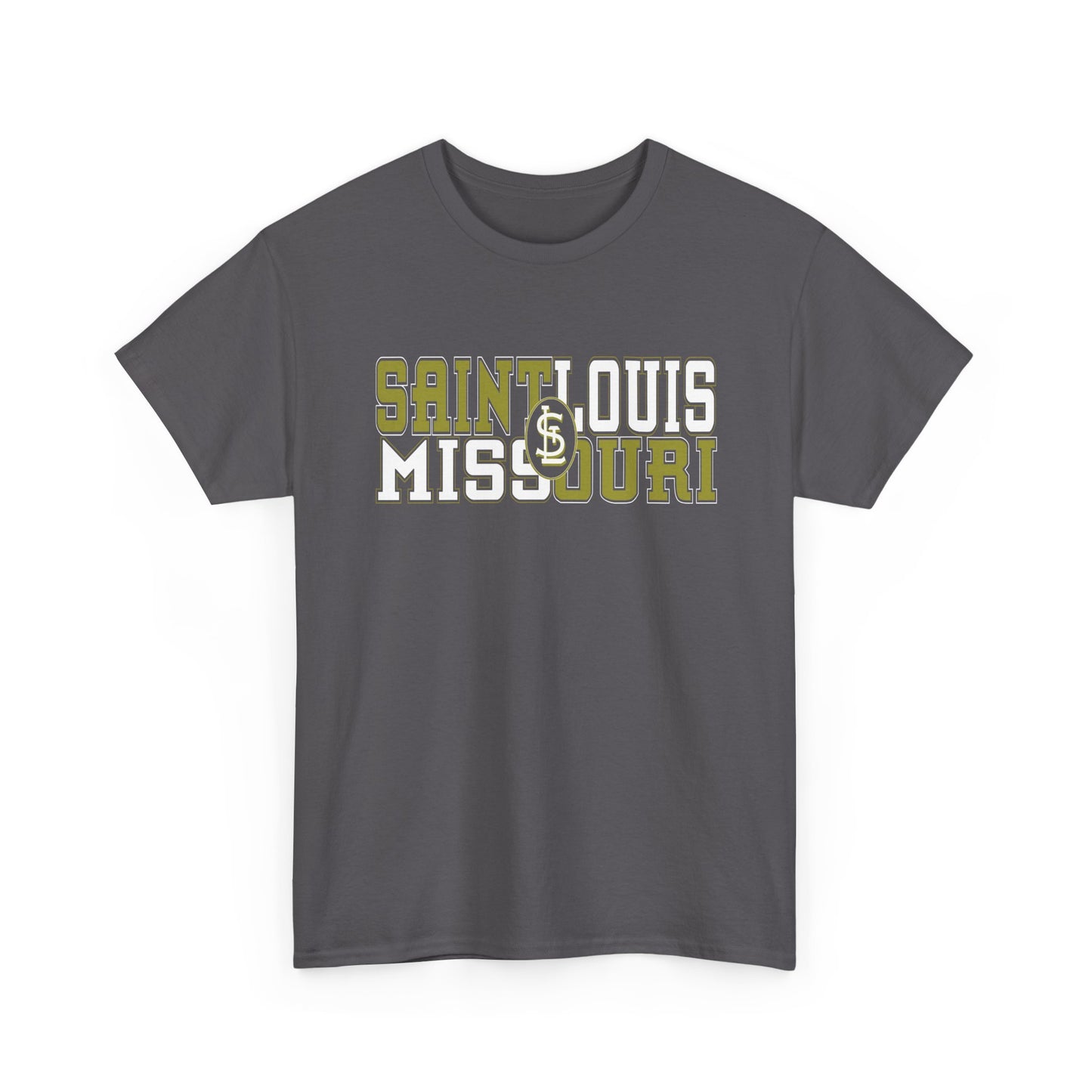 St Louis Missouri Gold & White Unisex Tee