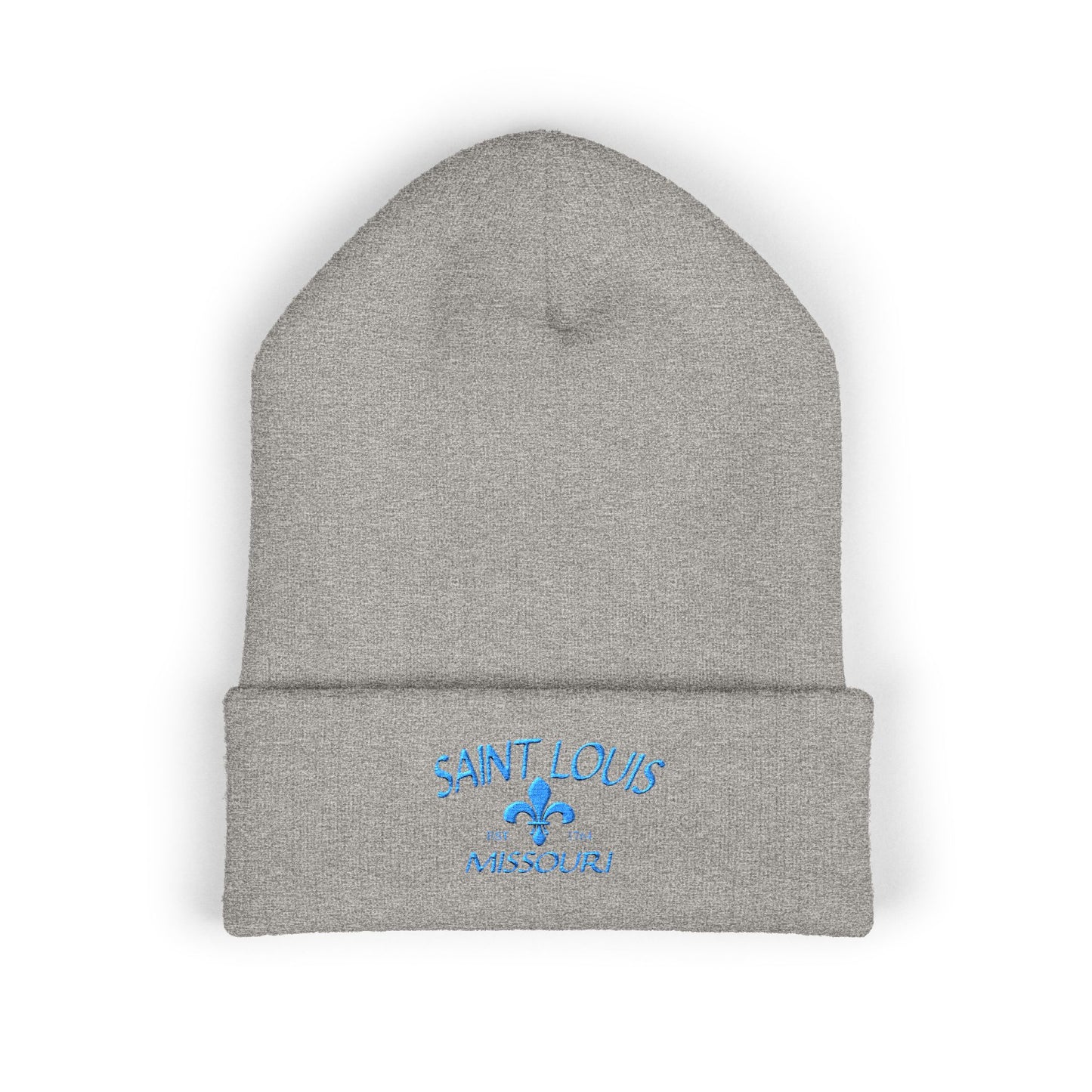 Saint Louis Embroidered Cuffed Beanie