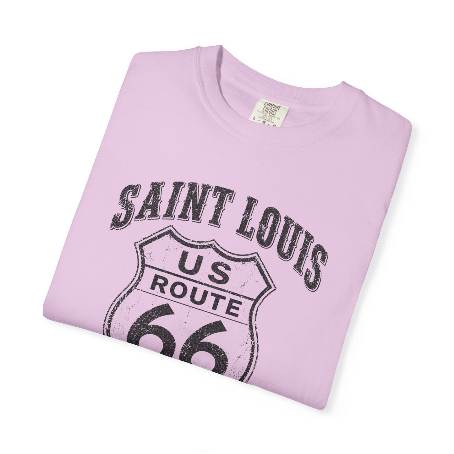 Route 66 Saint Louis Missouri T-Shirt — Vintage Road Trip Tee⚠️ Contains AI-generated models
