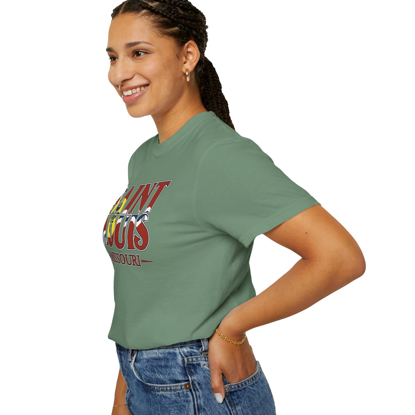 Saint Louis Missouri T-Shirt — Vintage St. Louis Flag Graphic Tee