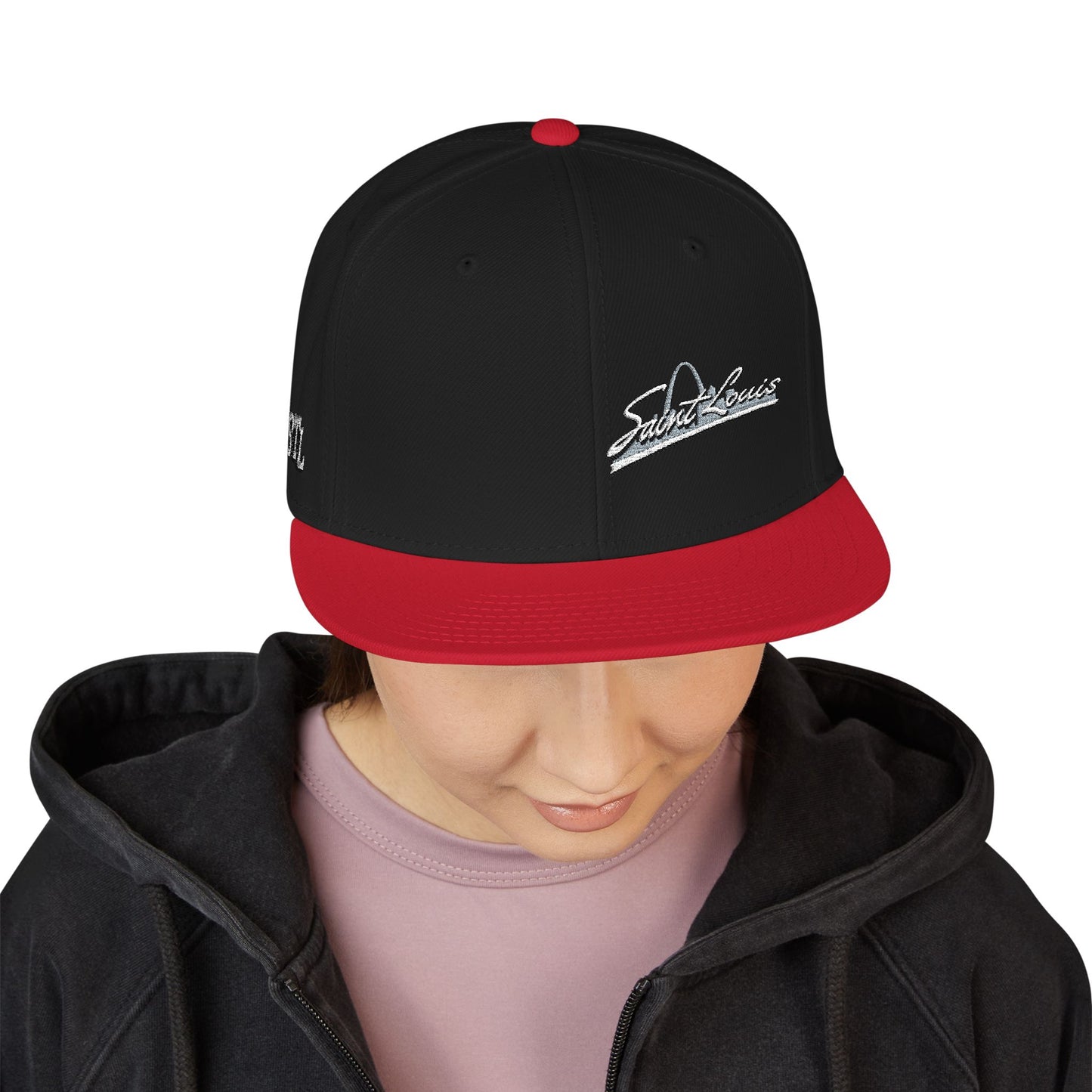 Snapback (Embroidery)-Offset Saint Louis Logo Printify
