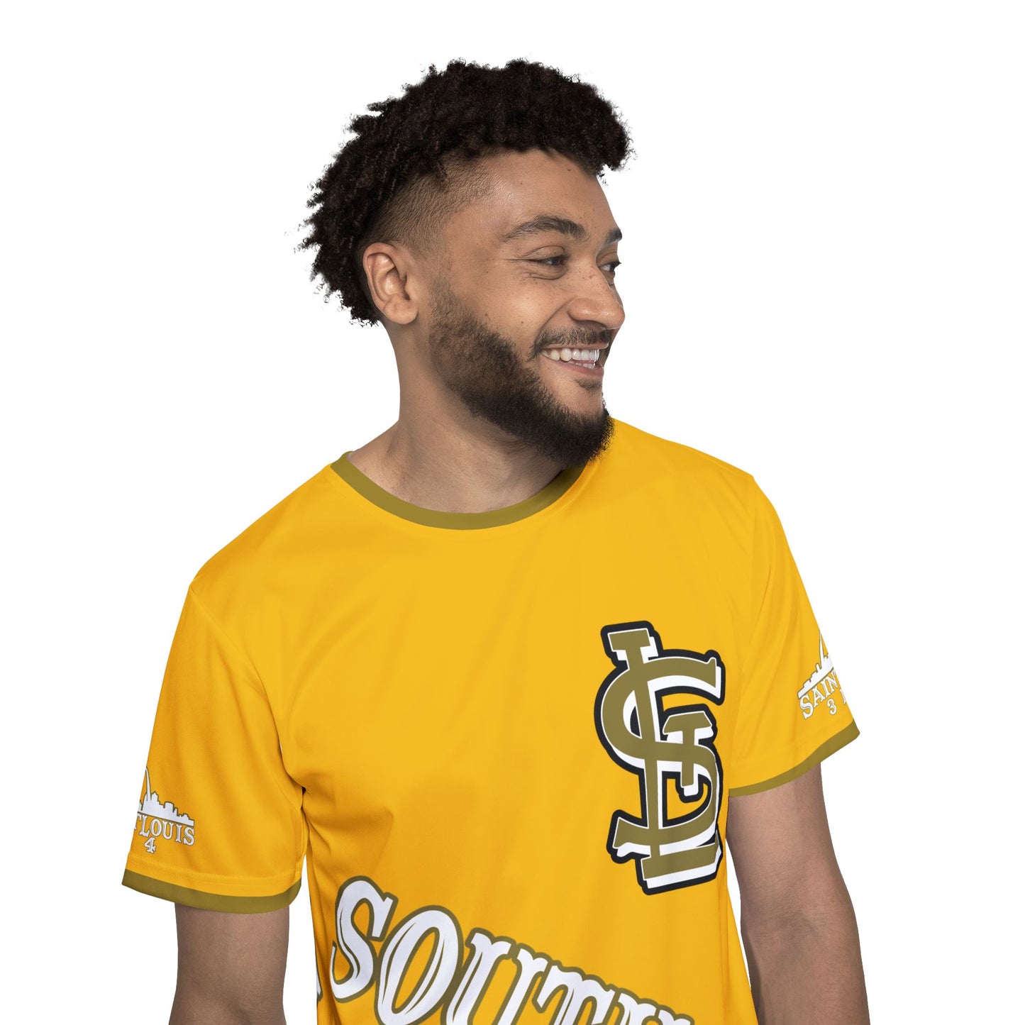 Southside STL All Over Print Sport Jersey(Yellow) – Gold Skyline Edition