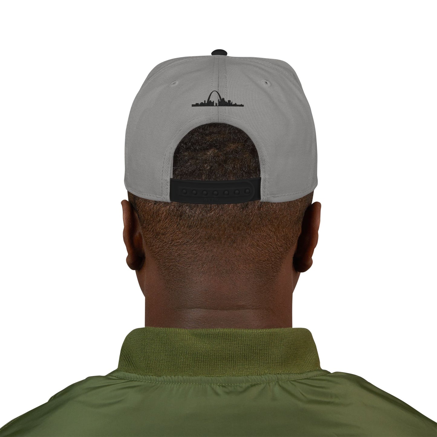 Embroidered Snapback-Full Front Saint Louis Logo Printify