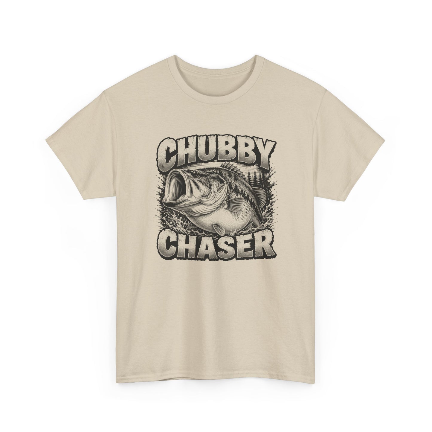 Fishing T-Shirt — "Chubby Chaser" Bass Graphic Tee