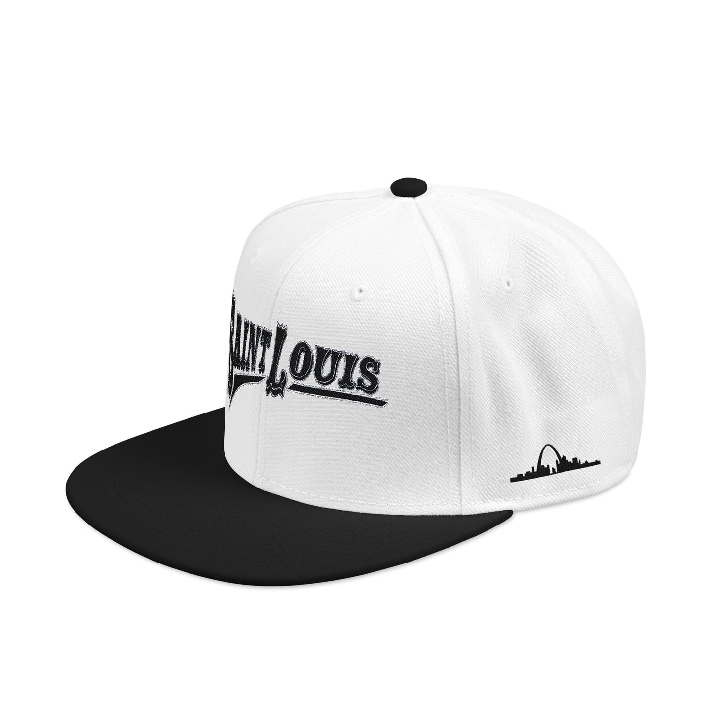 Saint Louis Flat Bill Snapback Cap with Skyline sides Printify