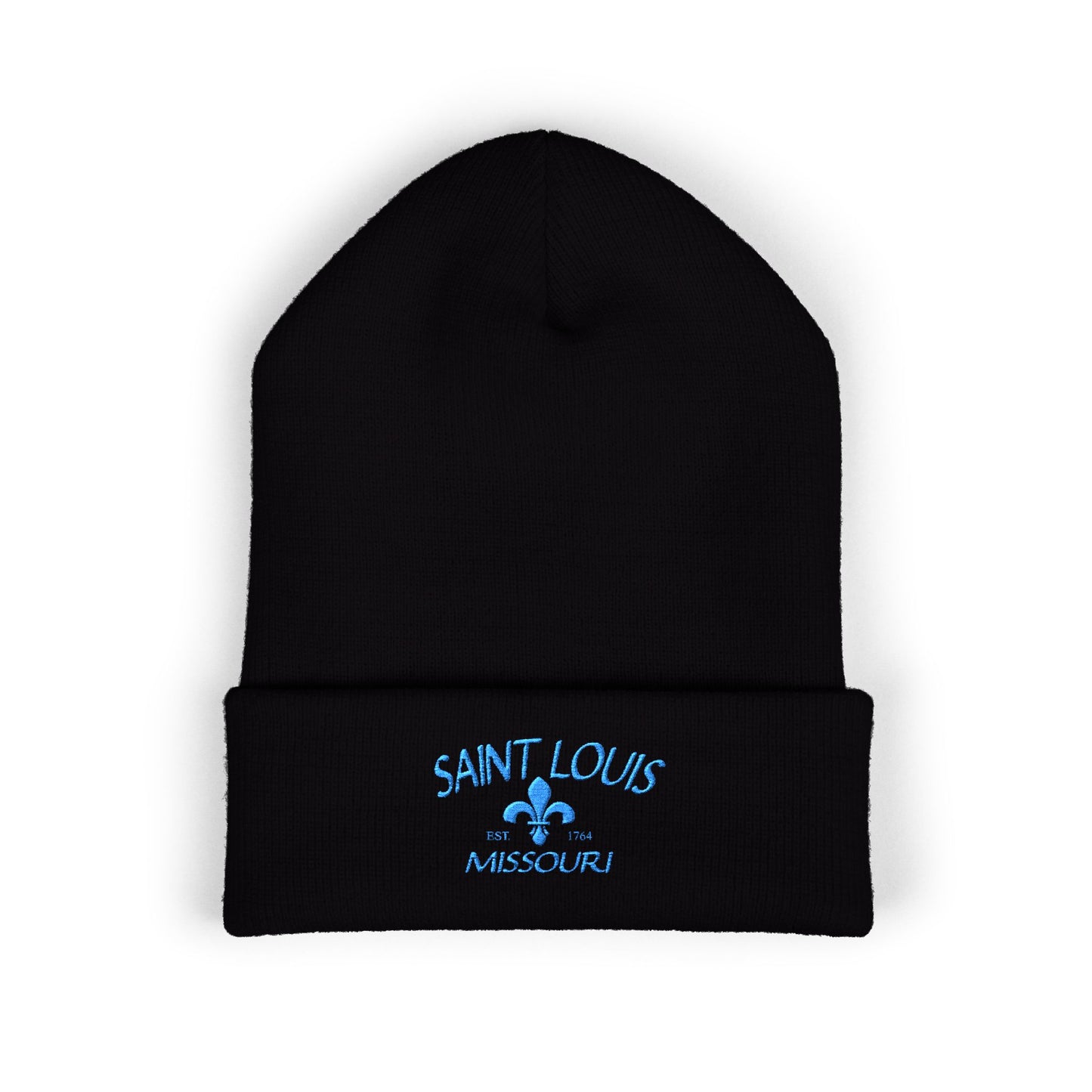 Saint Louis Embroidered Cuffed Beanie