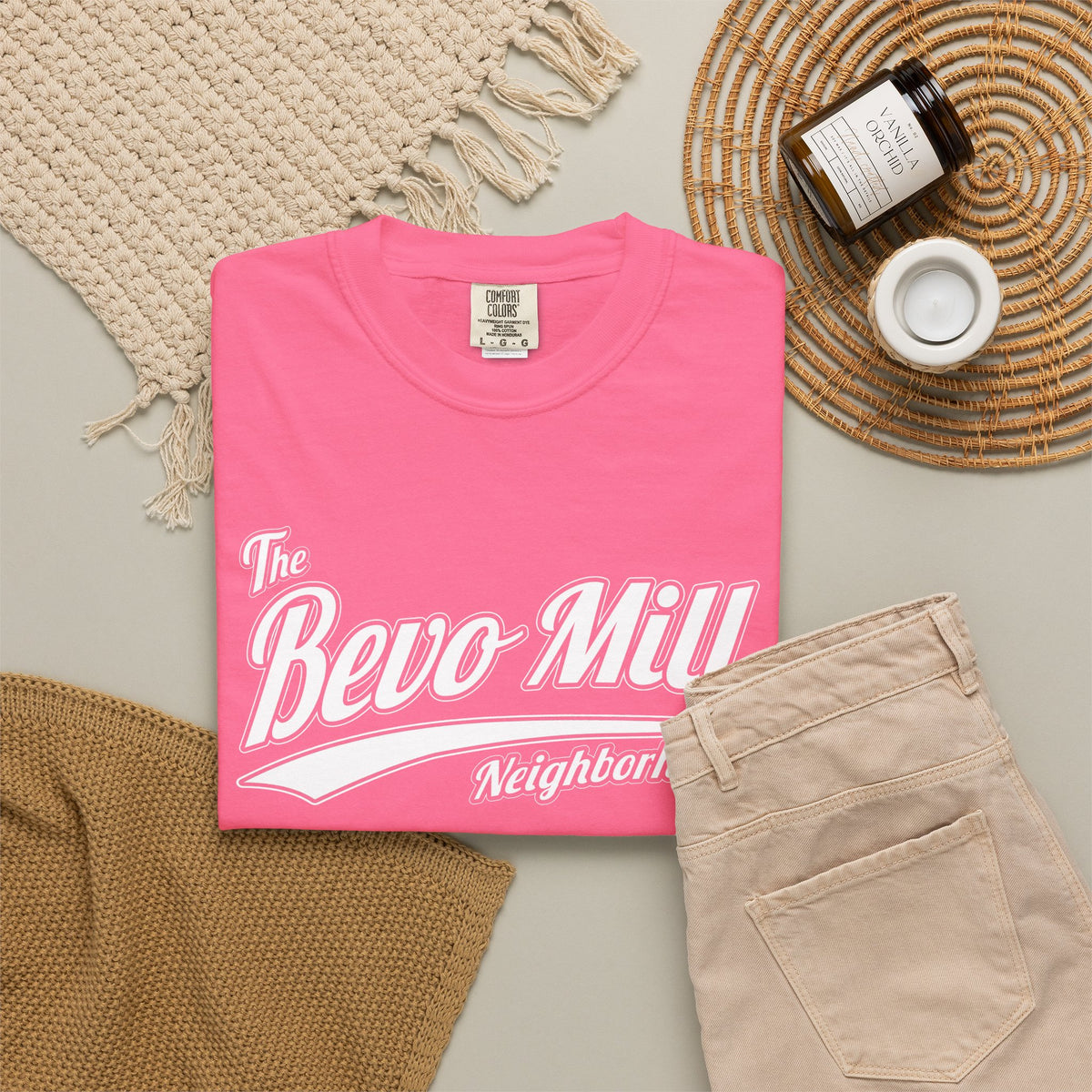 Bevo Mill Neighborhood T-Shirt — Vintage Script Local Pride Tee