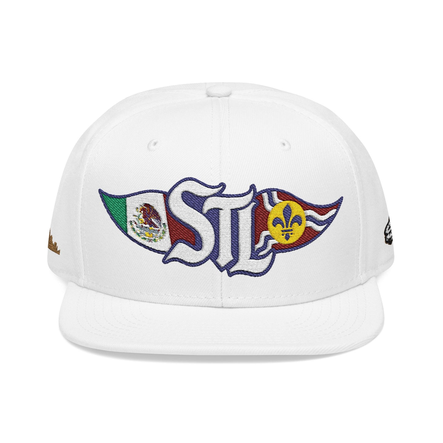 STL Logo Hat | Otto 125‑978 | Mexico Flag & St. Louis Flag | Embroidered Baseball Cap | Local Pride Apparel