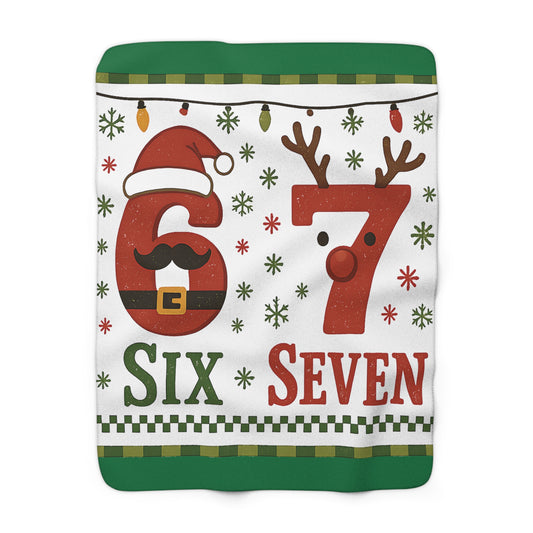 Christmas Sherpa Fleece Blanket -6 7 Design