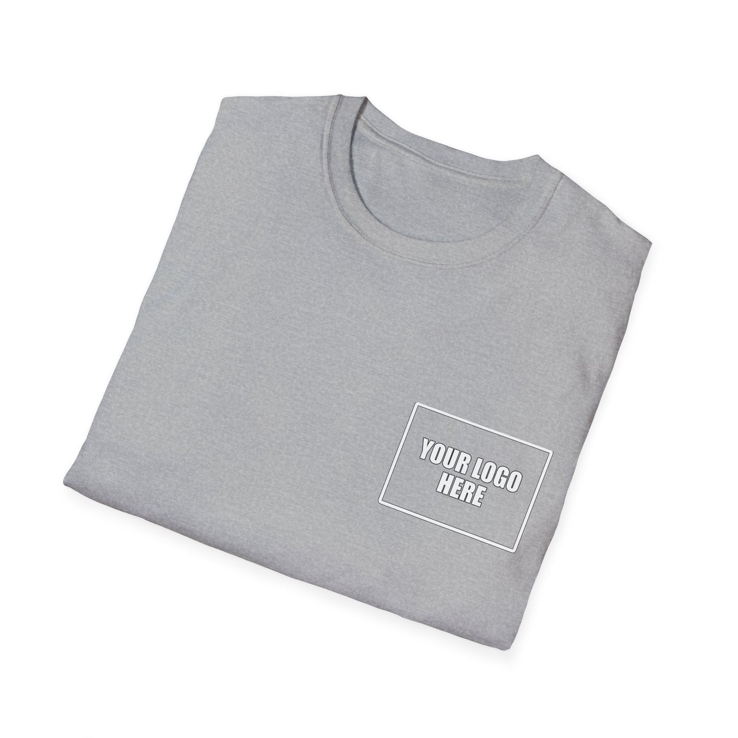 Custom Front Pocket Logo Work T-Shirt