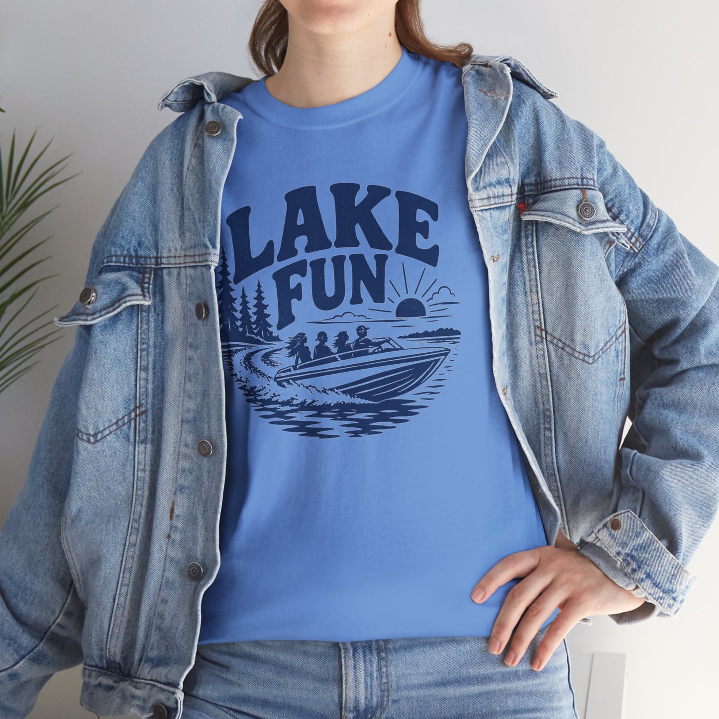 Lake Fun Boat T-Shirt — Vintage Lakeside Summer Tee