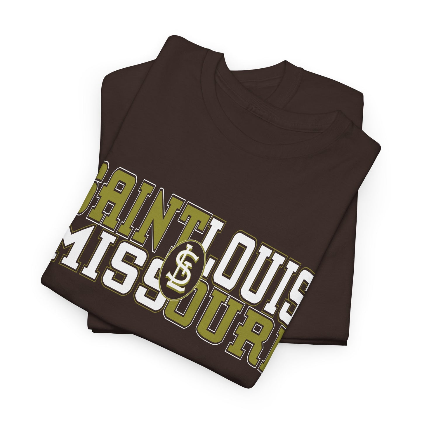 St Louis Missouri Gold & White Unisex Tee