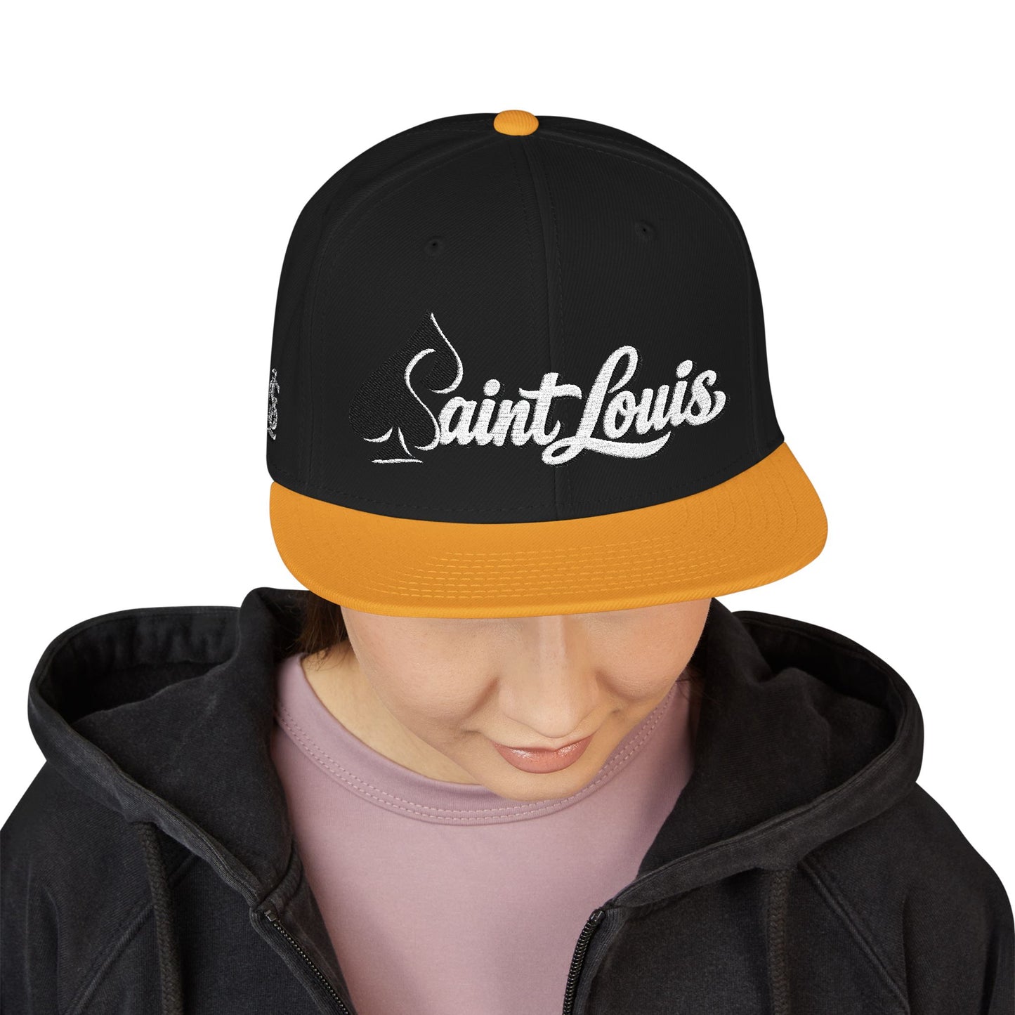 Embroidered 'Saint Louis' Snapback Hat