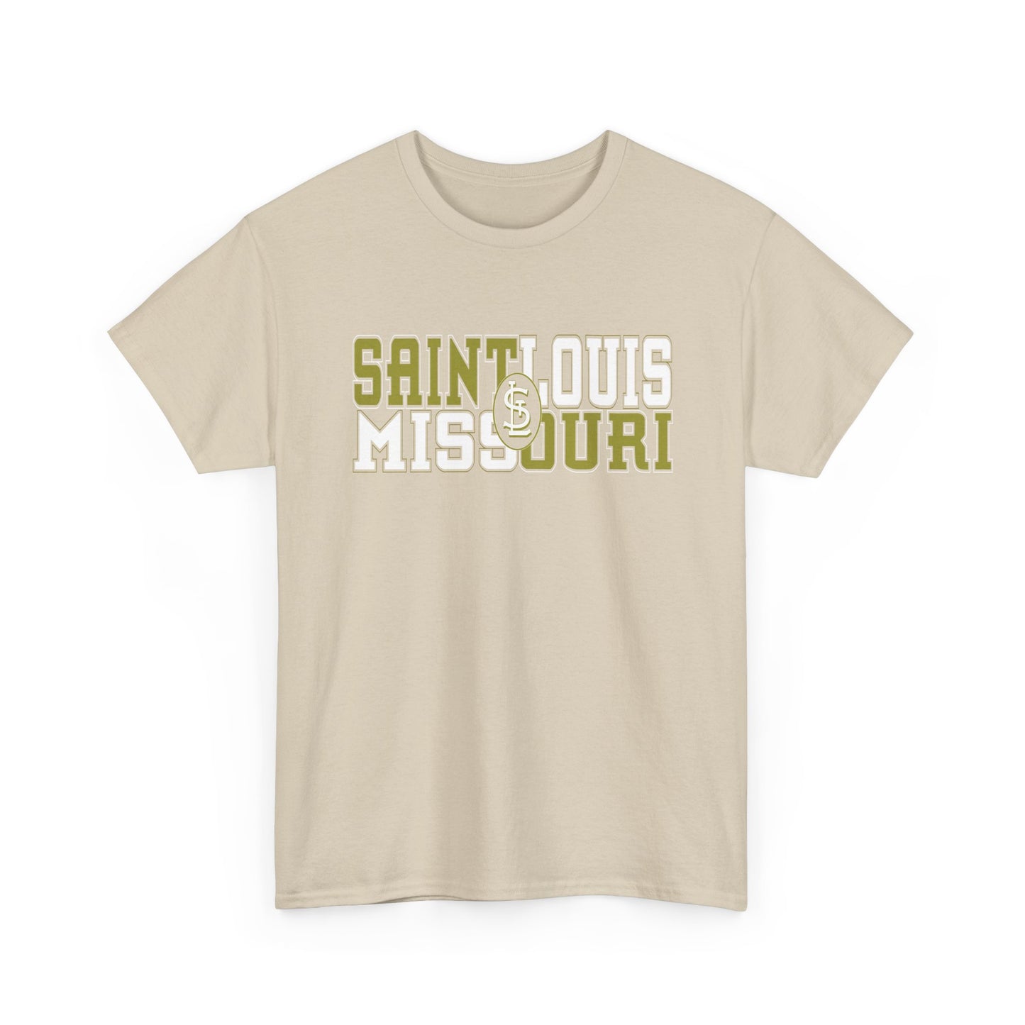 St Louis Missouri Gold & White Unisex Tee