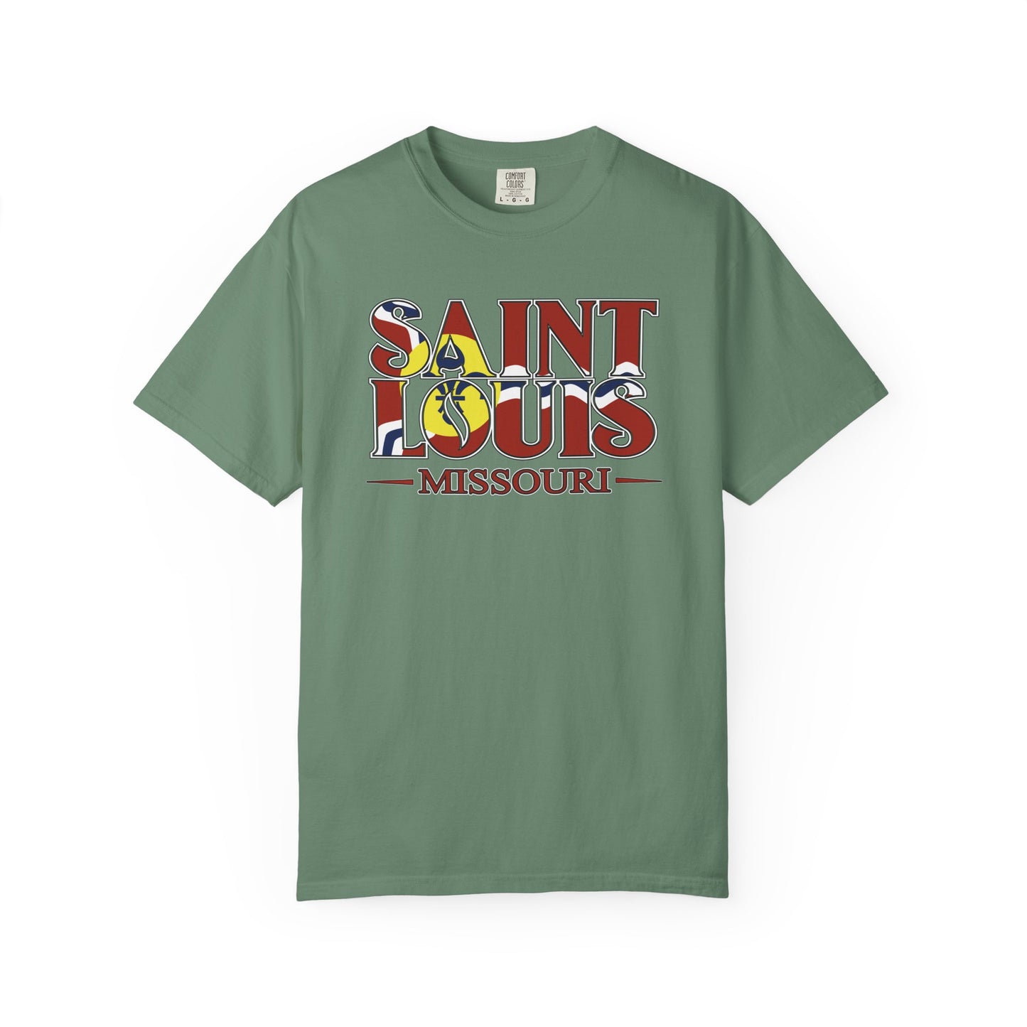 Saint Louis Missouri T-Shirt — Vintage St. Louis Flag Graphic Tee