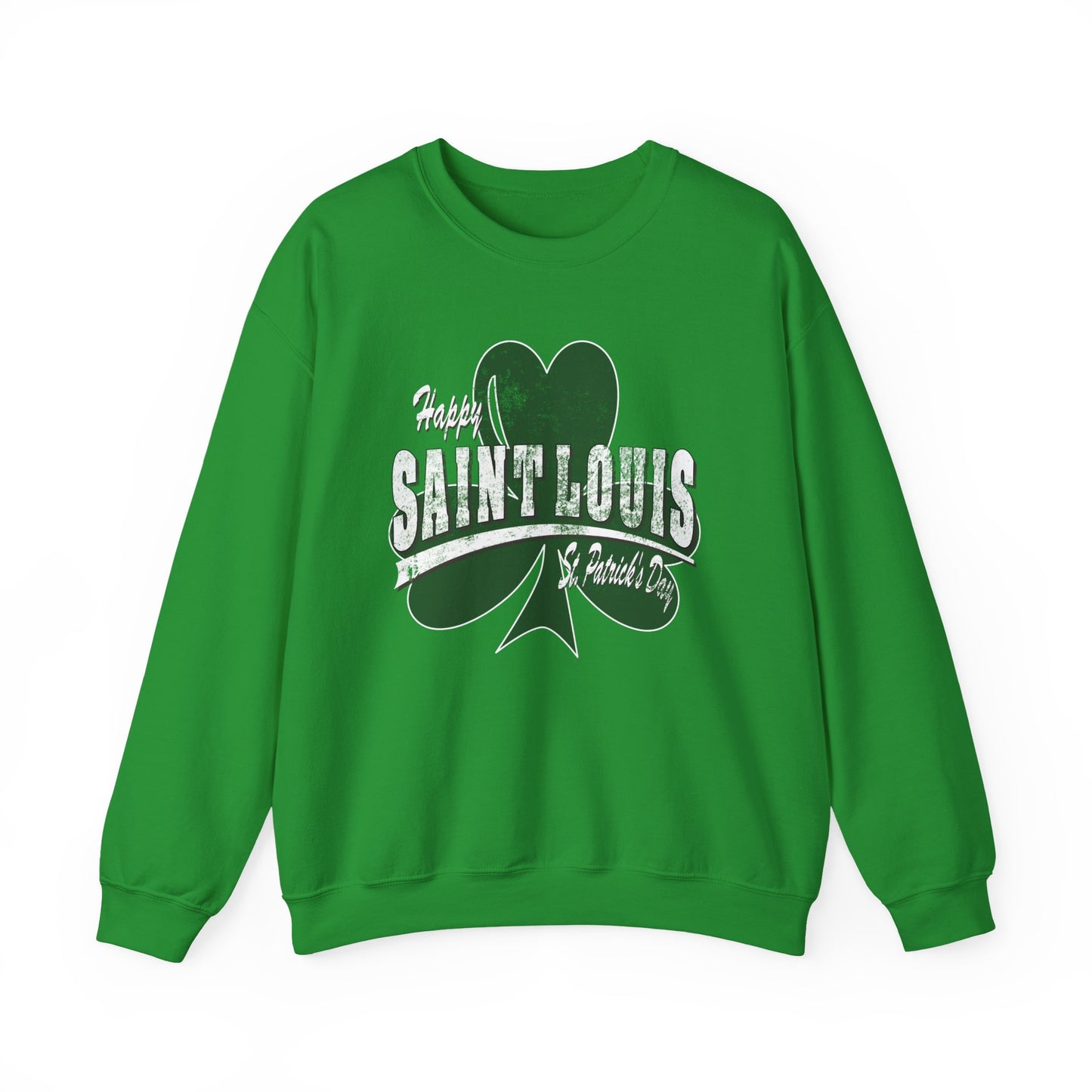 Saint Louis Shamrock Crewneck Sweatshirt — Retro St. Louis Pride Pullover