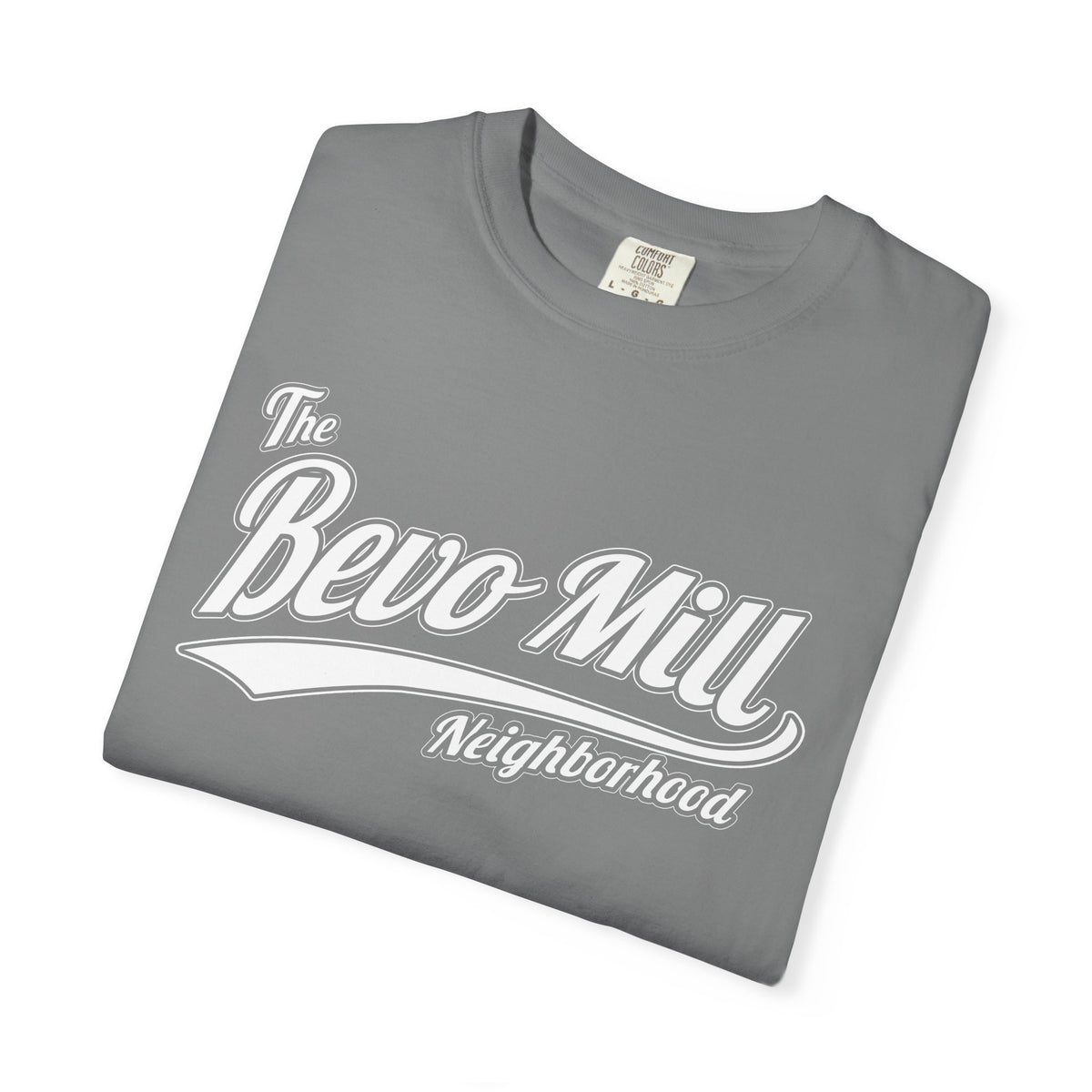 Bevo Mill Neighborhood T-Shirt — Vintage Script Local Pride Tee