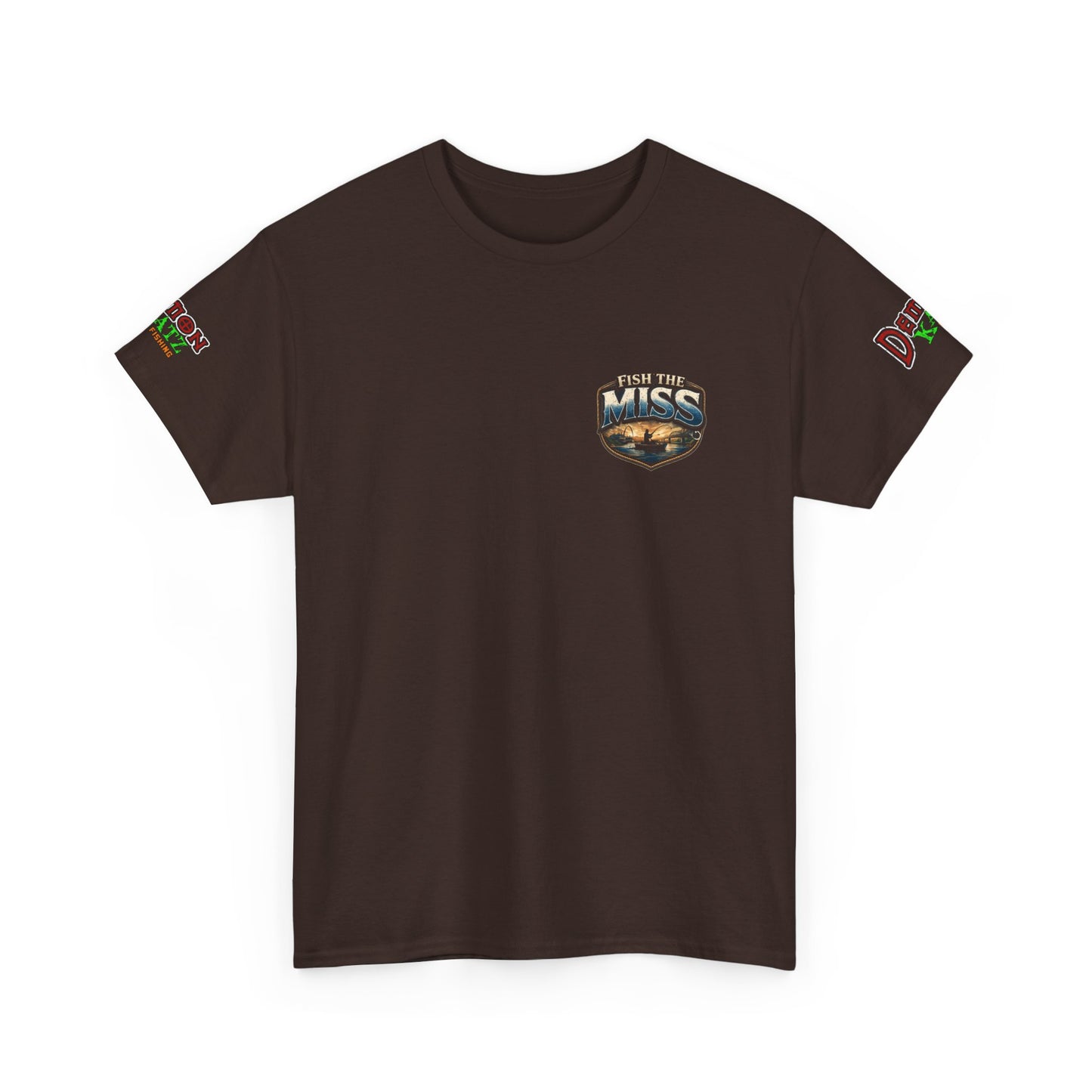 Fishing T‑Shirt - "Fish the Miss" Bass Fishing Graphic Tee (Front & Back Print)