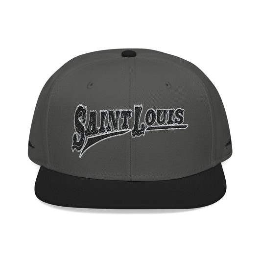 Saint Louis Flat Bill Snapback Cap with Skyline sides