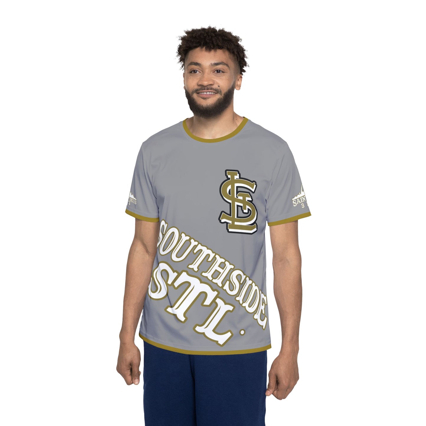 Southside STL All Over Print Sport Jersey (Grey)– Gold Skyline Edition