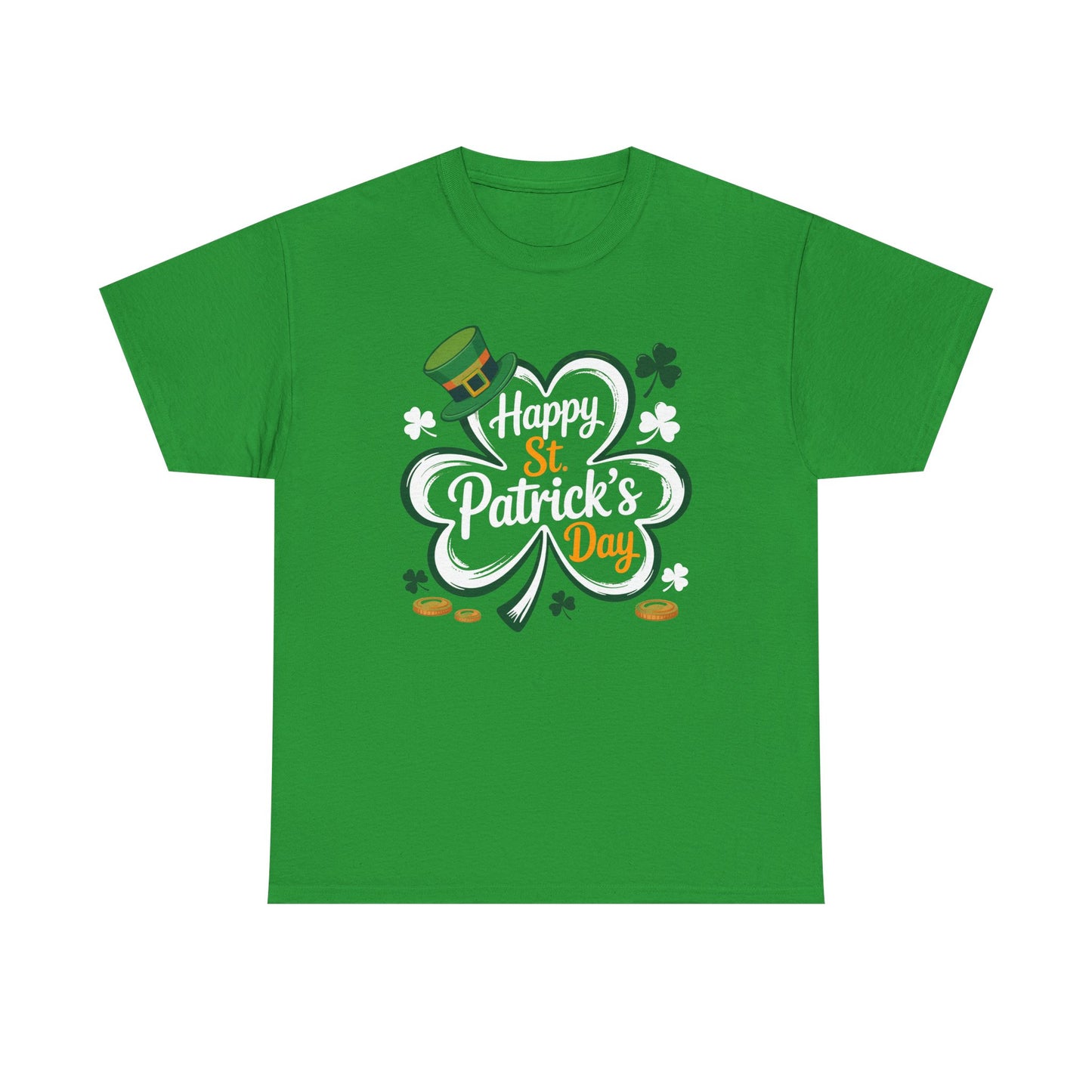 St. Patrick's Day Shamrock Tee — "Happy St. Patrick's Day" Graphic