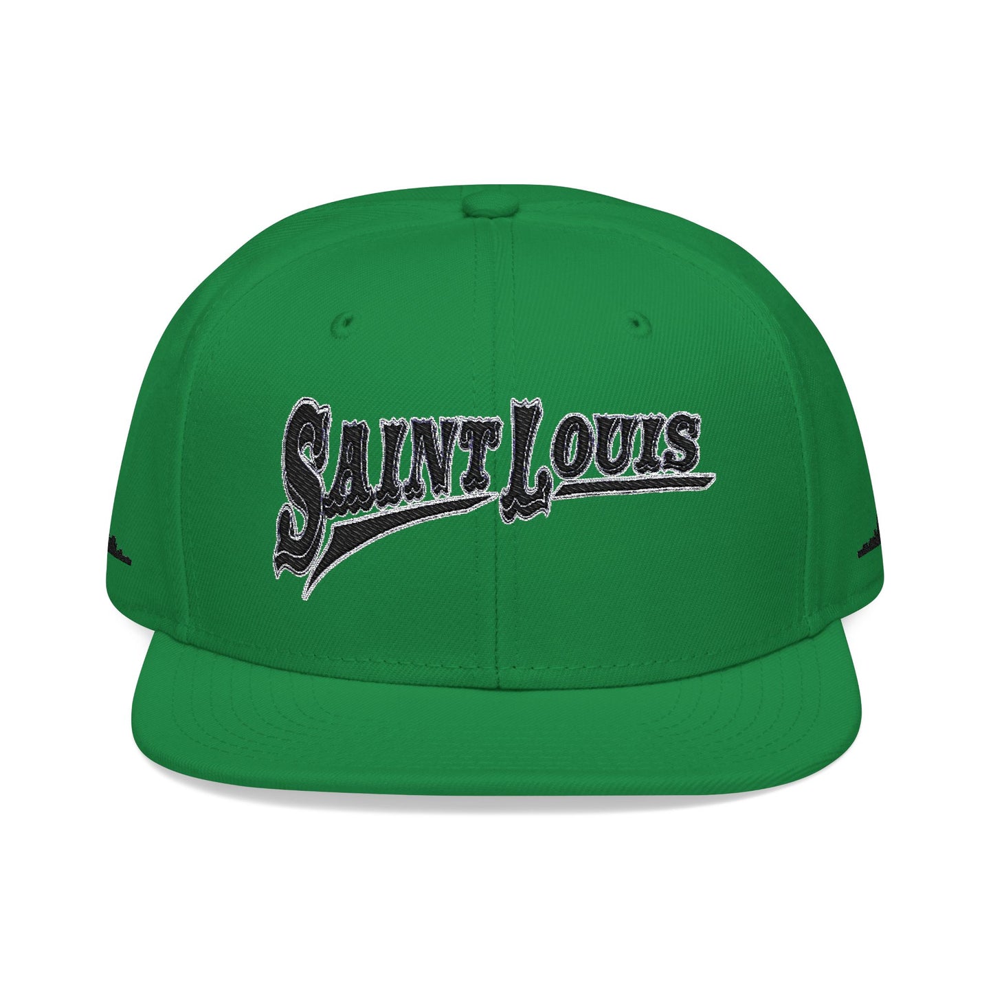 Saint Louis Flat Bill Snapback Cap with Skyline sides Printify